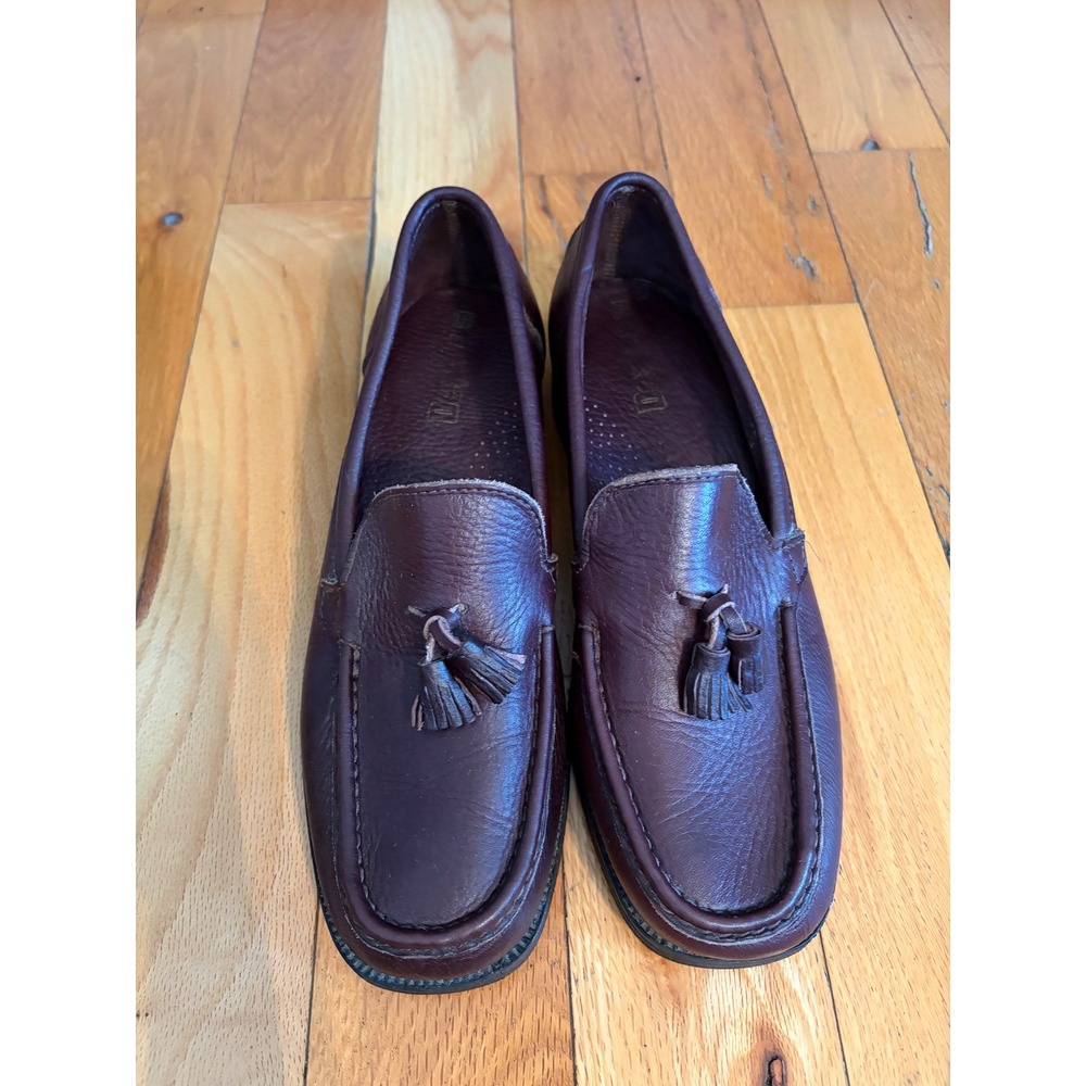 Vtg Dexter Women's Brown Leather Loafers US 10 Tassels Academia Office Preppy